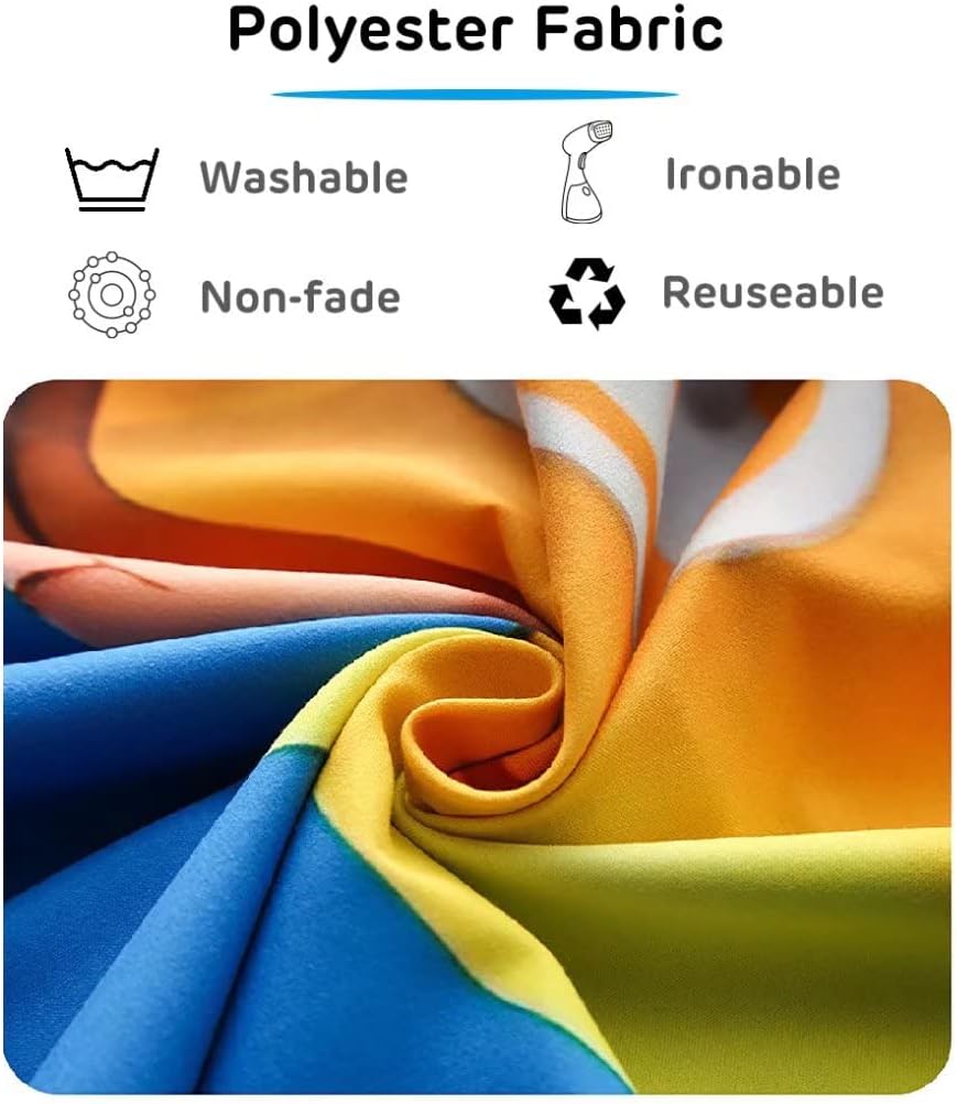 BELECO Tie Dye Tapestry Fabric Wall Hanging 92x70 Inch Groovy Sign Rainbow Tapestry Backdrop Colorful Spiral Tie Dye Party Decorations Tie Dye Art Tapestries for Bedroom Living Room Dorm Decor