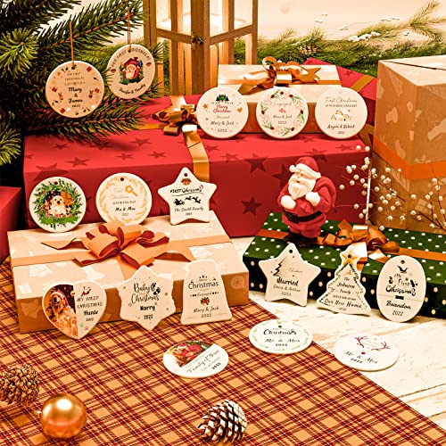 Personalized Christmas Ornaments with Photo Text