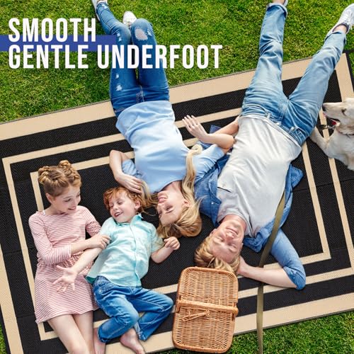 Outdoor Rug 8x10 ft Waterproof Reversible Mat