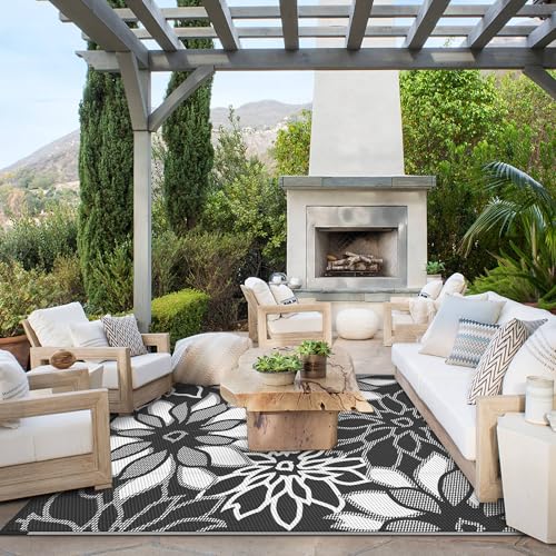 Outdoor Rug Waterproof for Patio Decor