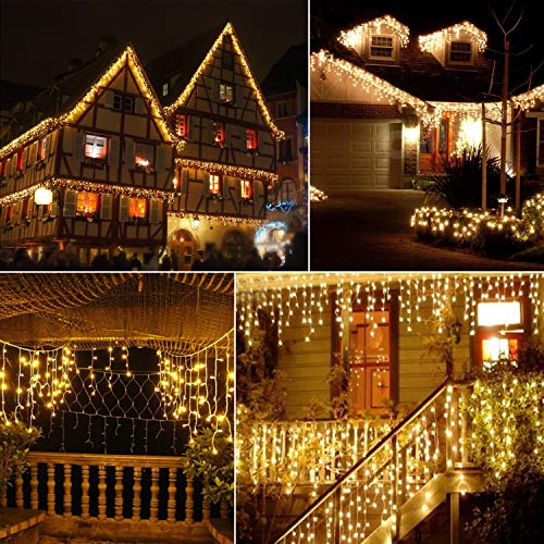 Icicle Lights Outdoor (19.6 Foot)