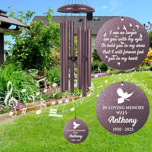 Large Engraving Wind Chime Memorial
