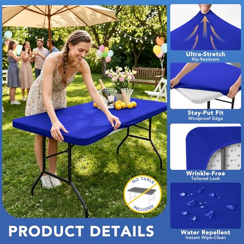 Fitted Tablecloth for 8 Foot Rectangle Tables (6 Count)