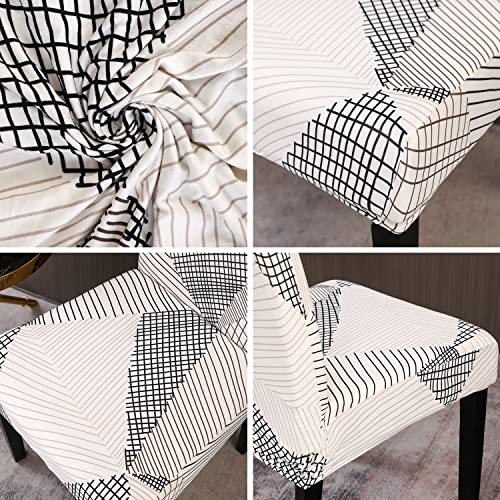 White Chair Covers for Dining Room Set of 4