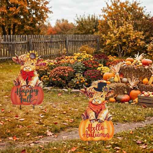 Fall Decorations for Home Outdoor (2 Count)