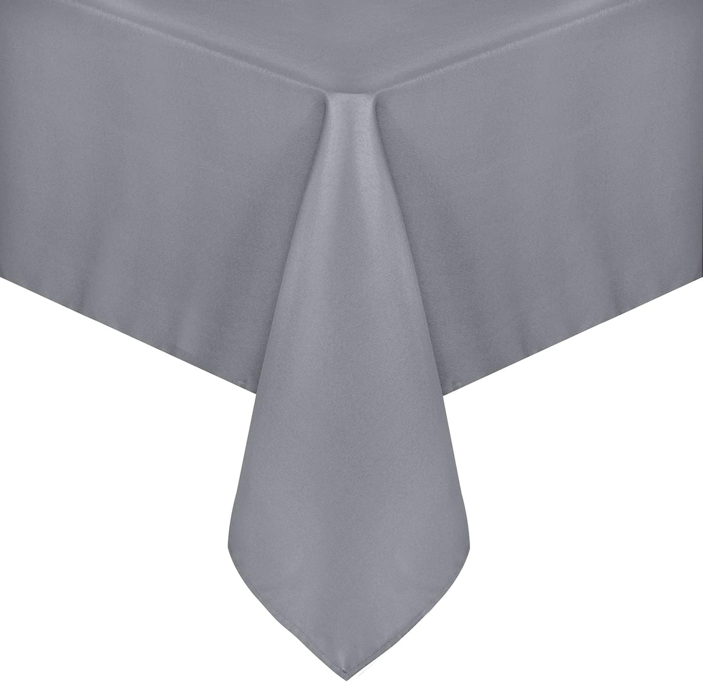 sancua Rectangle Tablecloth - 70 x 108 Inch - Stain and Wrinkle Resistant Washable Polyester Table Cloth, Decorative Fabric Table Cover for Dining Tables, Buffet Parties and Camping, Light Grey