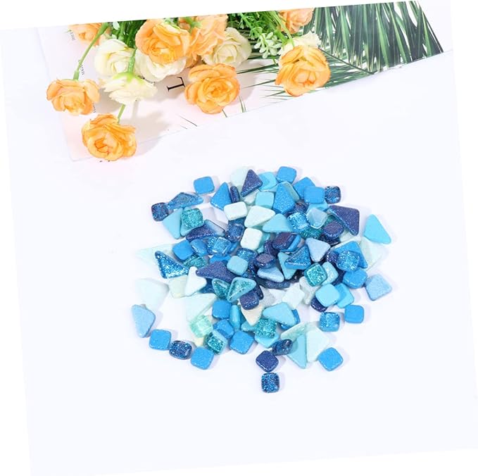 500g DIY Mosaic Stepping Stone Kit Crystal Stones for Adults Craft Crystals Mosaic Supplies