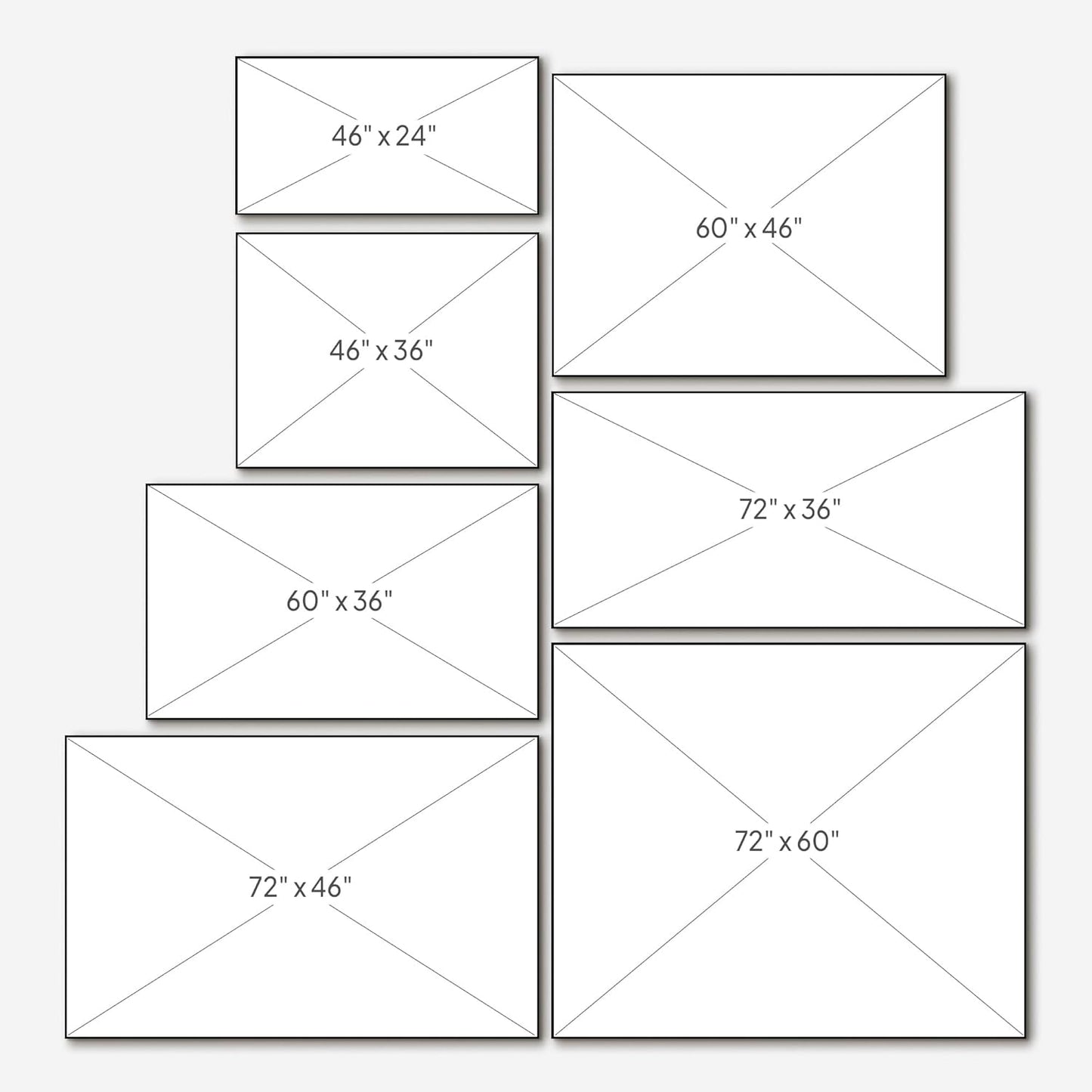 SIGNWIN 46"x72" Extra Large Framed Wall Art Neutral Cloudy Abstract Illustration, Soft Atmospheric Design for Home Living Room Bedroom Decor (Frame Assembly Required)