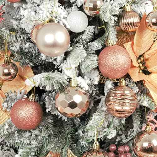 24ct Christmas Ball Ornaments Shatterproof Xmas Tree Hanging Balls Decorations Perfect for Holiday Wedding Christmas Decor (24 Count)