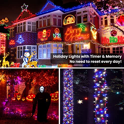 Color Changing Halloween Christmas String Lights 200 LED w