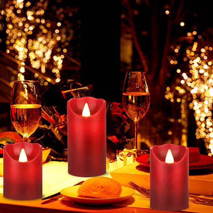 Flameless LED Candles Battery Operated (3 Count)