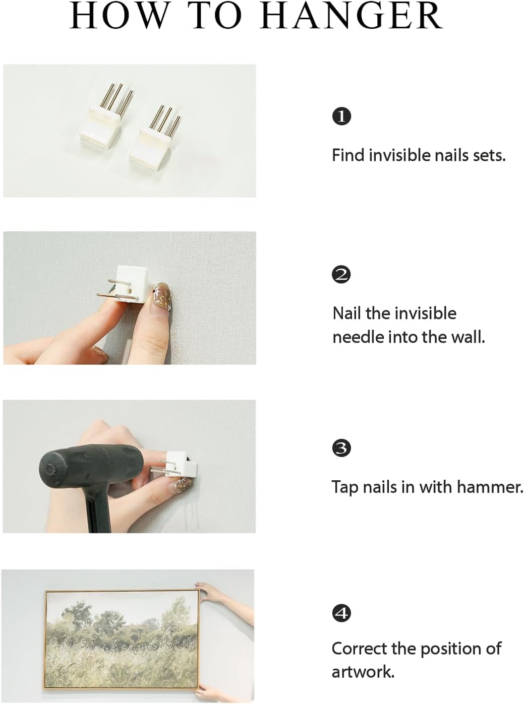 VIYYIEA Framed Canvas Wall Art, Dried Flowers Wall Art for Living Room, Plant Oil Painting Picture, Vintage Home Decor, Bathroom Wall Decor -【Queen Anne's Lace】-(10L x 8W)