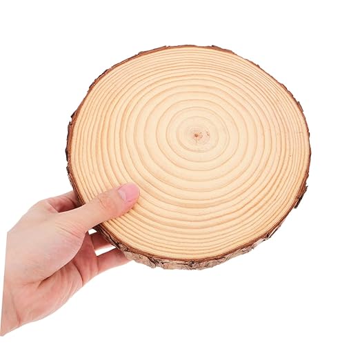 POPETPOP 2pcs Outdoor Stepping Stones Wooden Garden Pathway Stones DIY Kit for Landscaping Safe Non-Slip Surface