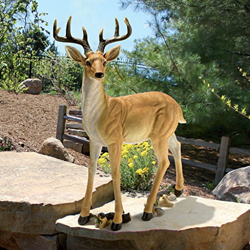Woodland Buck Deer Garden Statue