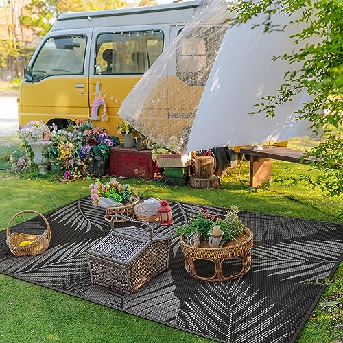 Outdoor Rug Waterproof Plastic Rugs for Patio (40 Sq Ft)