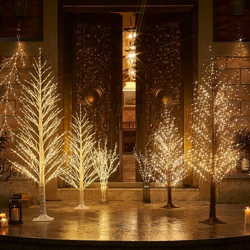 Lighted White Tree Willow 4FT 450 LED Fairy Lights