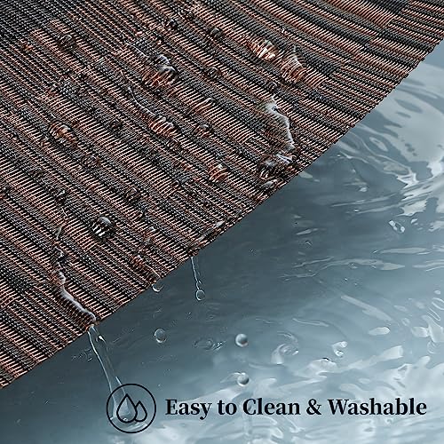 Brown with Black Striped Placemats Set of 4 (4 Count)