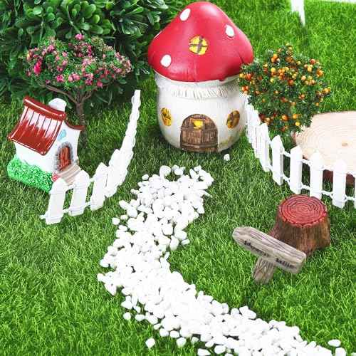 6 Pieces Fake Grass for Crafts Fairy Garden 6 x 6 Inches Artificial Garden Grass for Miniature Ornament Dollhouse DIY Decoration (6 Count)
