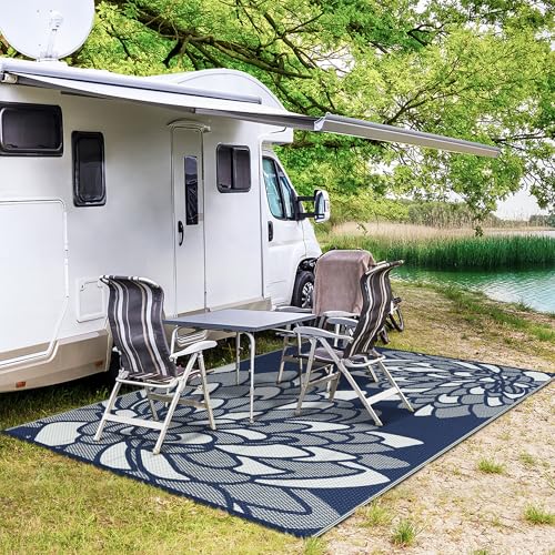 Outdoor Rug Waterproof Plastic Rugs for Patio (54 Sq Ft)