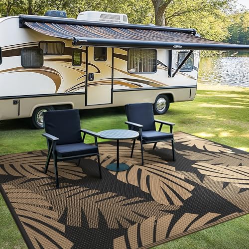 Outdoor Rug Waterproof Plastic Rugs for Patio (80 Sq Ft)
