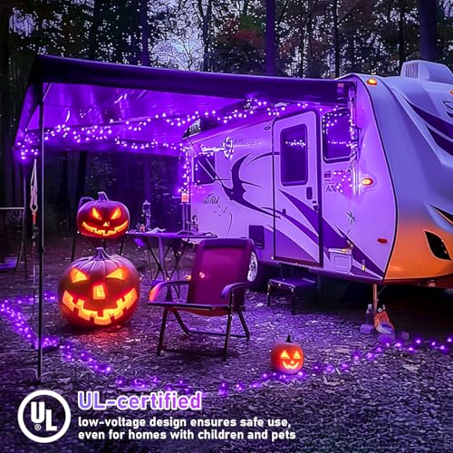 99Ft Purple Halloween Lights (99 Foot)