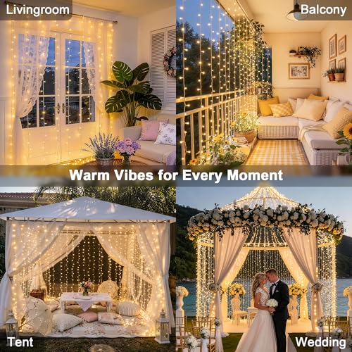 600 LED Curtain Lights (19.6 Foot)