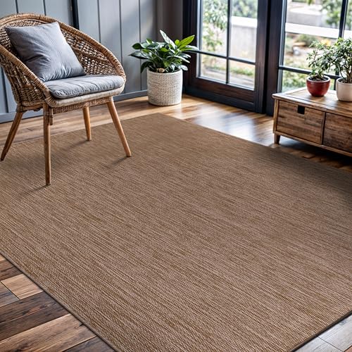 Outdoor Rug 5x7 Modern Area Rugs for Indoor and Outdoor Patios and Porches (5040 sq in Count)