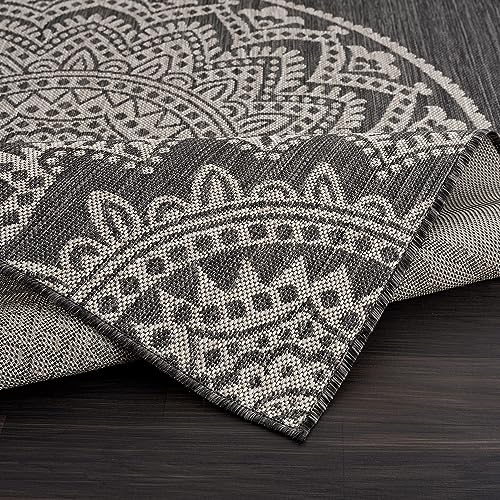Outdoor Rug 10x14 Modern Area Rugs for Large Indoor and Outdoor Patios and Porches