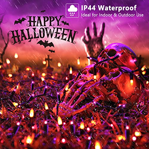Purple Orange Incandescent Halloween Lights (100 Count)