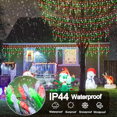 66ft Red White and Green Christmas Lights
