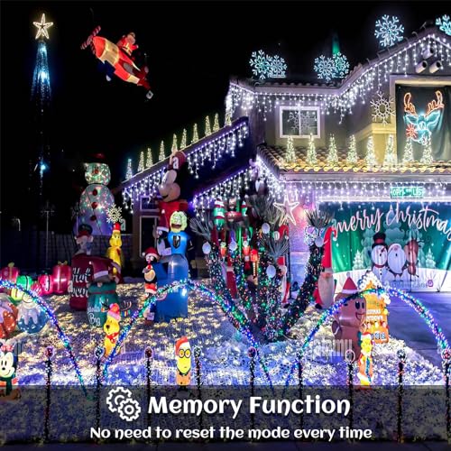 132ft Icicle Lights for Outside