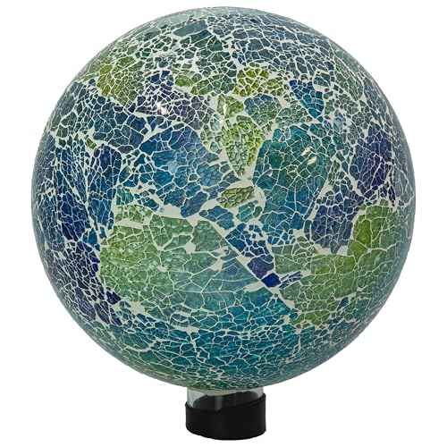 Sunnydaze 10" Mosaic Glass Gazing Ball for Garden