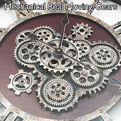 30" Original Moving Gears Wall Clock