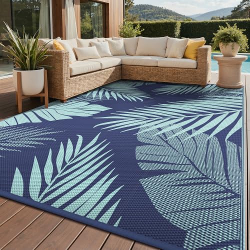 Outdoor Rug Waterproof Plastic Rugs for Patio