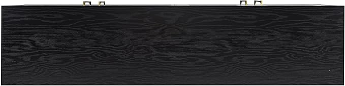 Henn&Hart Tillman Rectangular TV Stand for TV's up to 80" in Black Grain | Rectangular, for TV's, in Black Grain