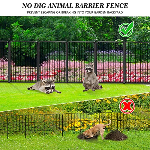 Decorative Black Metal Fence Garden Fence with Gate