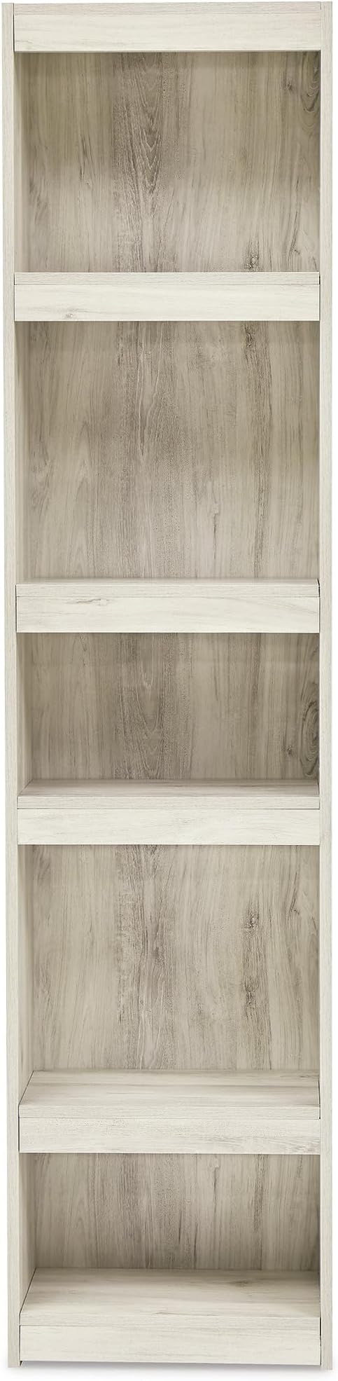 Signature Design by Ashley Bellaby Farmhouse 4-Piece Entertainment Center for TVs up to 69" with Adjustable Shelves, Whitewash