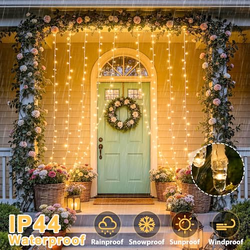 600 LED Curtain Lights (19.6 Foot)