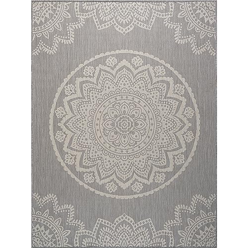 Outdoor Rug 10x14 Modern Area Rugs for Large Indoor and Outdoor Patios and Porches