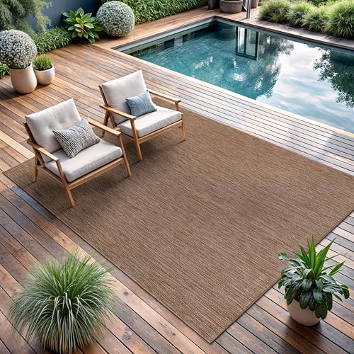 Outdoor Rug 5x7 Modern Area Rugs for Indoor and Outdoor Patios and Porches (5040 sq in Count)