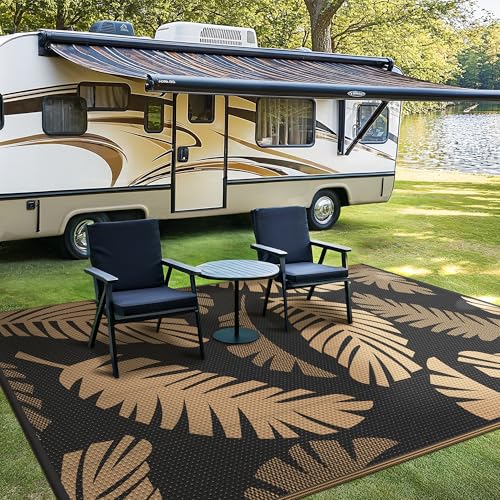 Outdoor Rug Waterproof Plastic Rugs for Patio (54 Sq Ft)