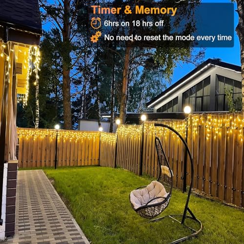 99ft Icicle Lights for Outside