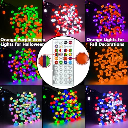 Smart Color Changing Halloween Light 264FT 800 LED Orange Purple App Remote