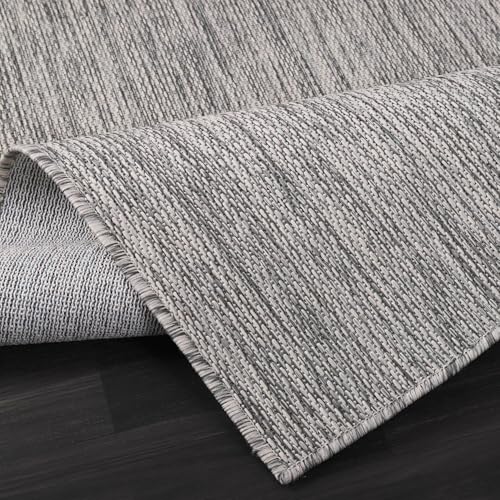 Washable Indoor Outdoor Rug 6x9 Weather Resistant Area Rugs Modern Solid for Porch Deck Balcony Backyard Patio Outside Carpet