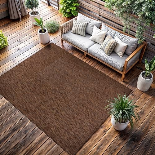 Outdoor Rug 8x10 Modern Area Rugs for Indoor and Outdoor Patios and Porches