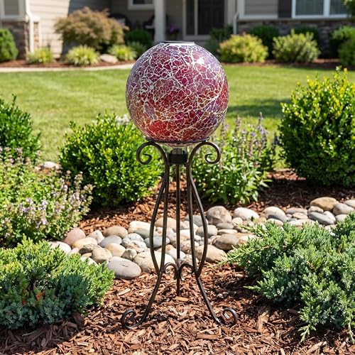 Sunnydaze Solar Gazing Ball for Garden (2 Count)