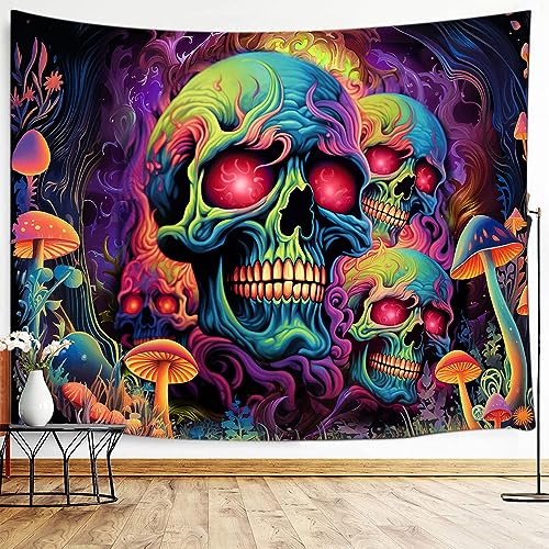 Skull Blacklight Wall Art