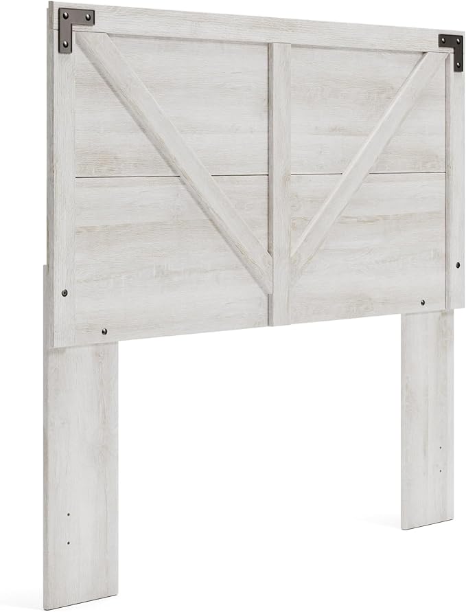 Signature Design by Ashley Shawburn Modern Farmhouse Headboard, Full, Whitewash