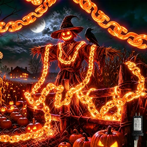 2 Pack 16.4 ft Halloween Chain Lights