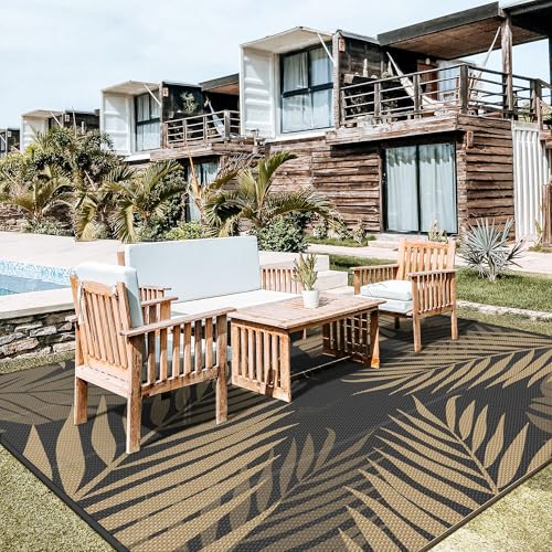 Outdoor Rug Waterproof Plastic Rugs for Patio (100 Sq Ft)